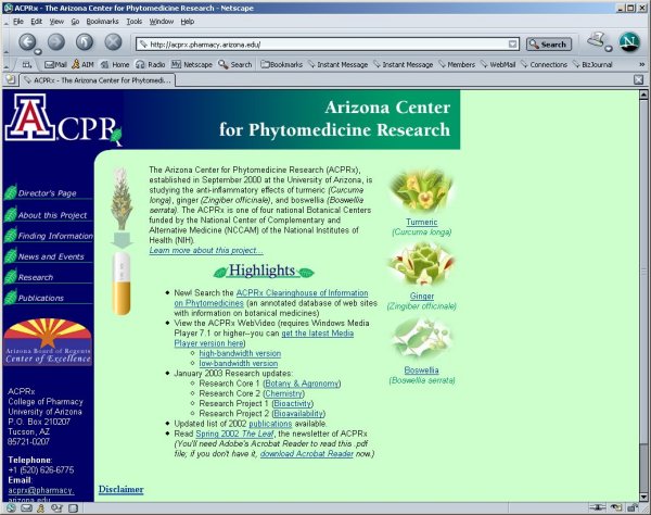 ACPRx home page